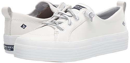 Sperry Womens Crest Vibe Platform Leather Sneaker, White, 8.5 Us #TOP7