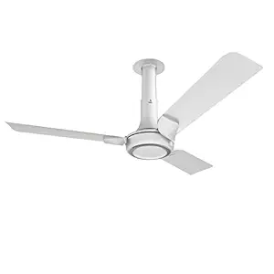 NNEX Glyde A60 1200 mm Star Rated Premium Ceiling Fan | 20% Higher Air Thrust | Airfluence Al Blade| Adjustable Downrod | 2-Yr Warranty |Cotton White