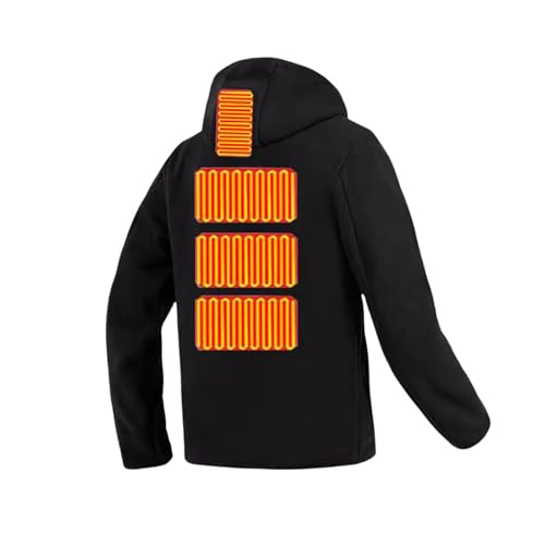 Heated Hoodies for Men Women USB Electric Warming Pullover Sweatshirt Outdoor Sports Rechargeable Heating Coat Unisex2