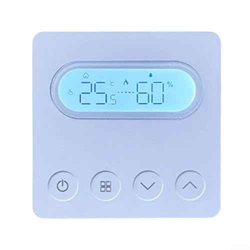 Régulateur de température mural à base de Zigbee pour thermostat de chaudière compatible avec les systèmes Smart Home multi-plateformes (blanc)