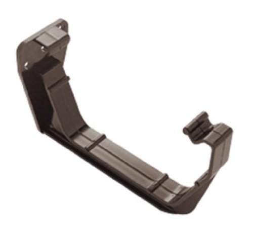 Black Square Guttering and Downpipe - Gutter and Pipe Fittings - Fascia Bracket x 5