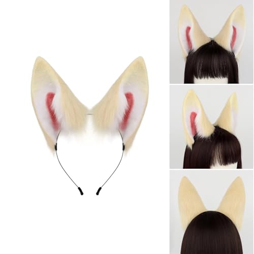 Accessoire de costume d'Halloween pour fille avec oreilles de loup et queue peluche