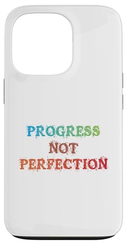 Progress Not Perfection Motivational Inspirational Mindset �X�}�z�P�[�X iPhone 13 Pro �p