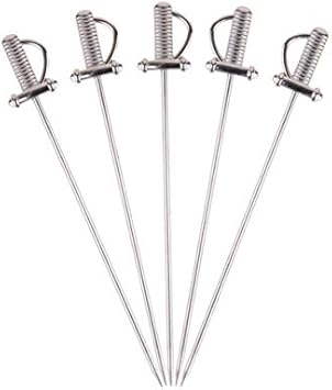 5 unidades de palillos de cóctel de acero inoxidable palillos de dientes/Brochetas de frutas Aperitivos en forma de espada palillos de dientes/Reutilizables palitos de decorar palitos de bebida