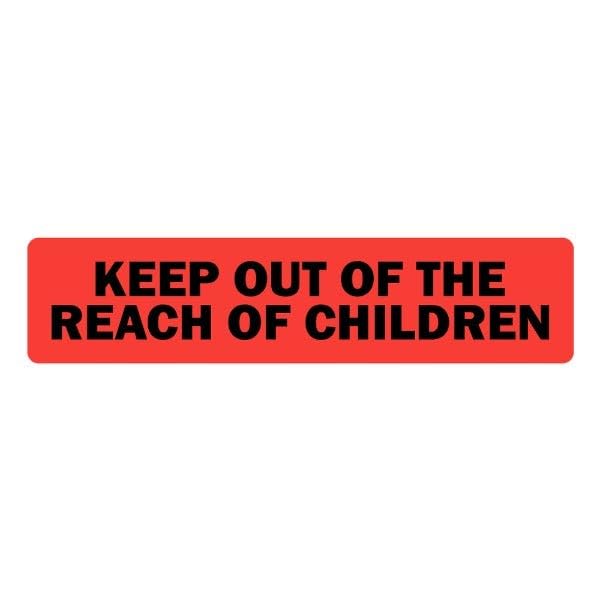 LabelValue.com | Keep Out of The Reach of Children - Veterinary Label/Stickers, 500 labels per roll, 1 roll per package