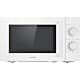 Comfee CMSN 20 wh Mikrowelle / Solo-Mikrowelle mit 5 Leistungsstufen/ Innenbeleuchtung/ easy Defrost/360°Drehteller / Zwei Drehregler/20L/700W/ Weiß, Mechanisch