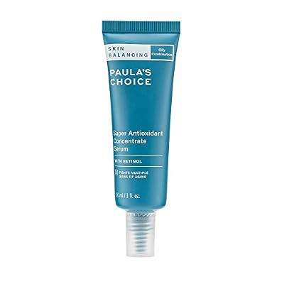Paula's Choice SKIN BALANCING Antioxidant Concentrate Face Serum, Retinol & Vitamin C, Anti Aging, Anti Wrinkle & Large Pores, Oily Skin, 1 Fl Oz