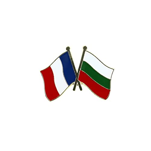Clj Charles Le Jeune Pin's Drapeaux Jumelage France Bulgarie - Franco-bulgare - Jumelage - qualité de finition - Epingle - Broche - Badge - Jumelage et Fraternité
