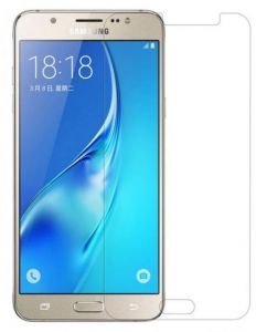 COVERS ECLAT MOBITECH LLP Tempered Glass/Screen Protector/Guard for Samsung Galaxy J3 (Clear Transparent) Full Screen Coverage (except Edges)