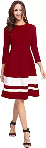 Image of LookMark Cotton A-Line Knee-Length Women's Dress