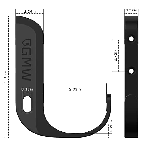 Gmw Metal Gun Rack With Cable Lock Hole | Gun Hook| Gun Racks For Wall For Rifles, Shotguns, Bows | Wall Display Hooks For Firearm Storage | Rifle Rack For Wall Mounting #TOP6
