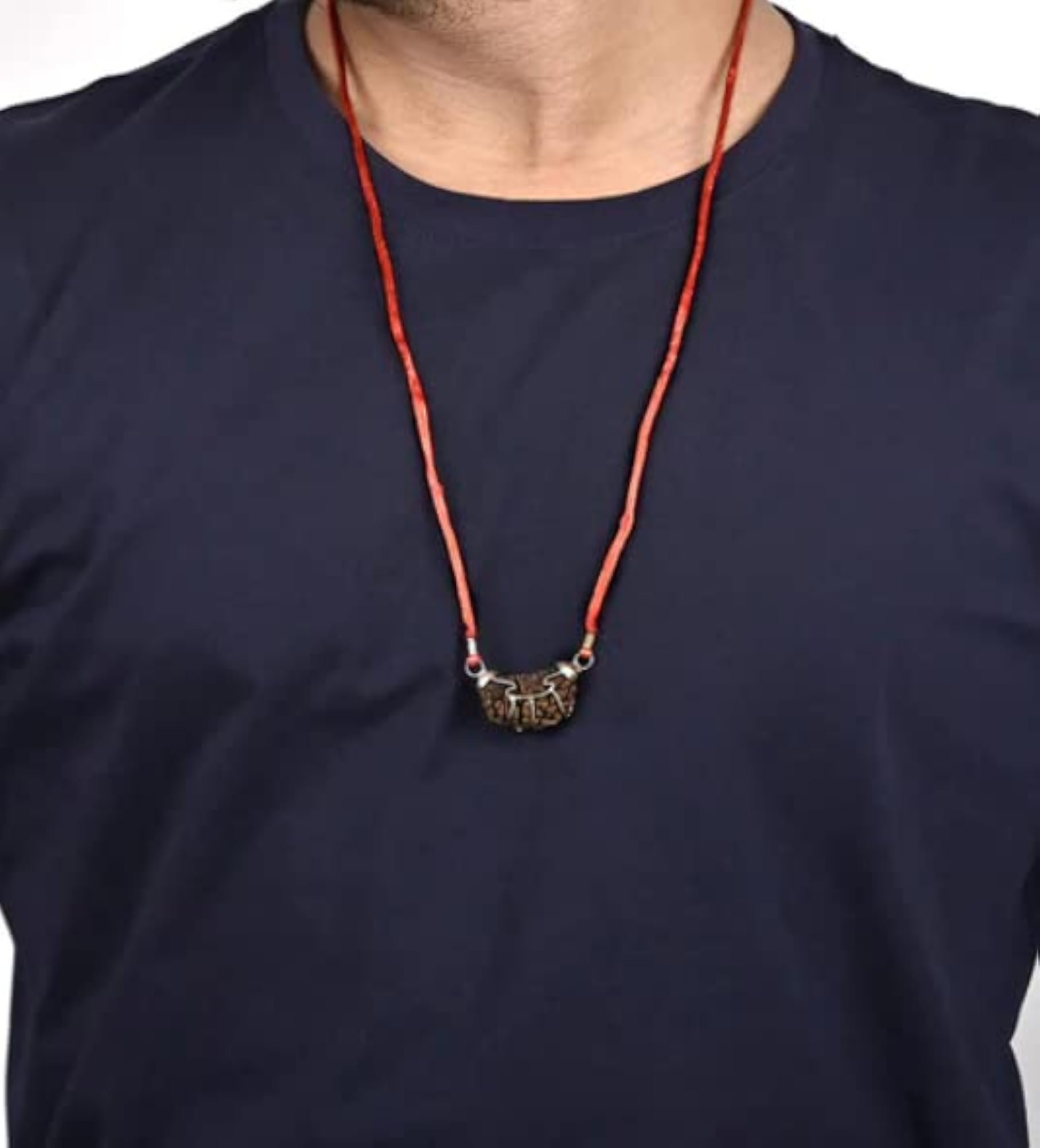 One Face Half Moon Shape Rudraksha, Certified
