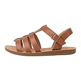 Kassie Daniela ~ JAZMINE ~ Flat Strap Sandals with side buckle clasp Summer Spring Beach Shoes for W
