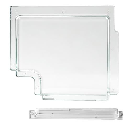 RV Screen Door Slider Panel 4701-00 and 4700-00 Screen Door Stopper Fit for Dexter RH Right Hand Series 5050 Radius Corner Clear Plexiglass Upgraded Bubble Trailers RVs Camping Trailers Parts