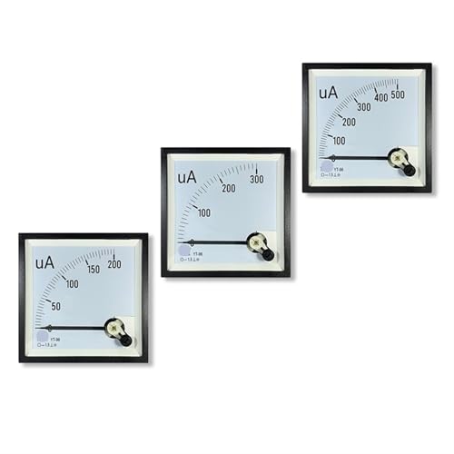 Microampèremètre CC 100uA CP96 à aiguille pour tableau électrique encastré