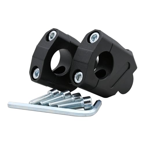 ZOPQRTXYZ For �J���T�L For �X�Y�L For ���}�n For BMW R1300GS 1250GS R1200GS R1200R �p�o�C�N�p�n���h���o�[���C�U�[�N�����v �I�[�g�o�C�n���h���o�[���C�U�[(28mm Black)