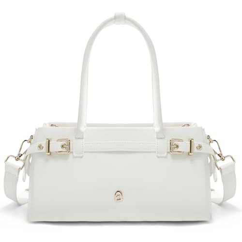 LA FESTIN Women's Top Handle Shoulder Bag - Classic Satchel Handbag, Small Crossbody Purse with Detachable Strap