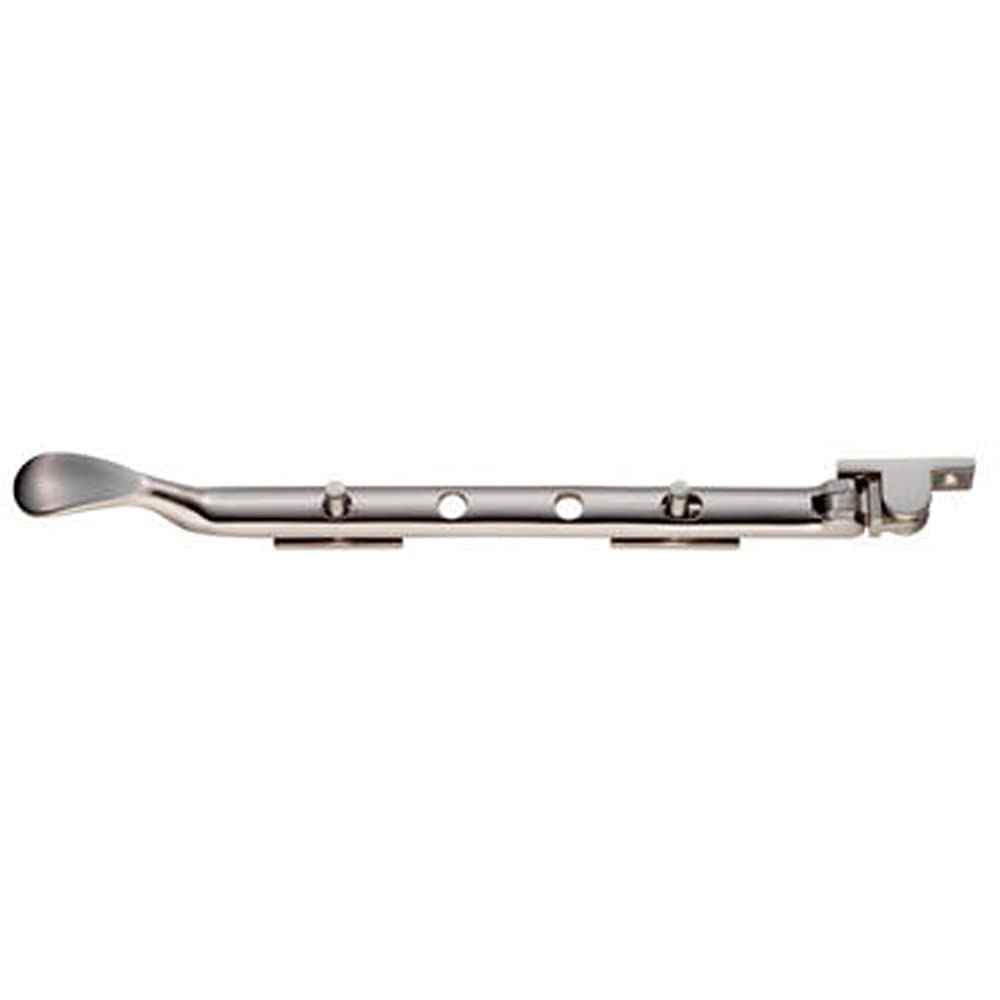 Loops Victorian Casement Window Stay - 270mm Length - 2 Pins Included - Satin Nickel