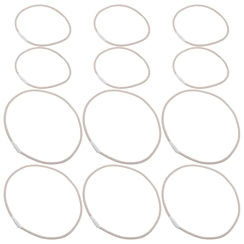 SEWACC 12 Pezzi Elastici di Ricambio Antiurto per Supporto Microfono in Gomma Resistente, Clip Sostitutive per Morsetti Microfono, Fascia Elastica per Isolamento Vibrazioni in Studio