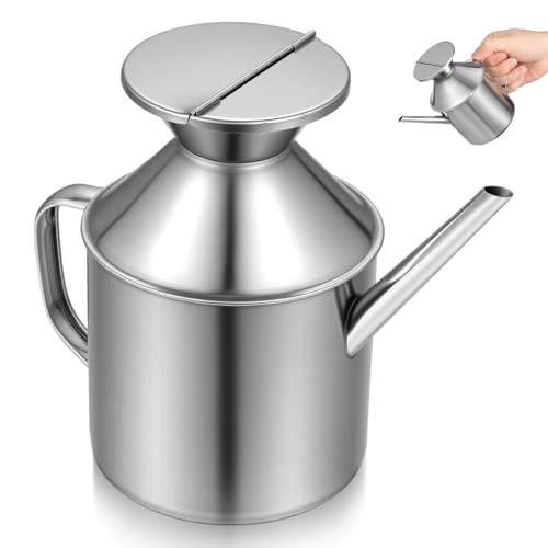 Garneck Soy Sauce Kettle Stainless Steel Oil Bottle with Handle