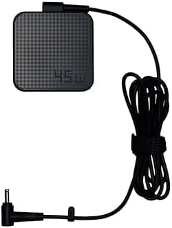 Image of Asus Vivobook Charger Adapter 45w 20V /19V 2.37A Pin Size 4.0mm x 1.2mm with Fugen Power Cable for AD45-01B ADP-45ZE B ADP-45AW UX21A X540 X507 X510 X515 Black