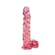 25.5cm Realistischer Dildo Klitoris Stimulation Dildo mit Starker Saugnapf Niedliches Sex Toys Silikon Penis Nachbildung Analdildo Analplug für Paare Erwachsene Sexspielzeug (Rosa)