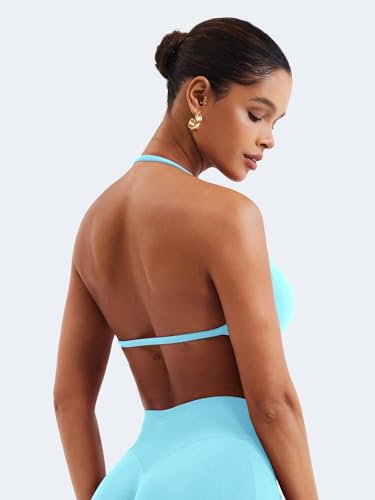 Image of VOYJOY Impact Strappy Bra Sports Bras for Women Basic Workout Gym Yoga Bra
