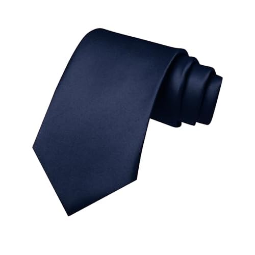 JEMYGINS Solid Color Tie Mens Necktie for Business and Wedding