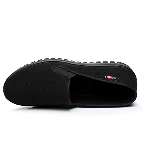 Mens Kung Fu Shoes Black Martial Arts Flat Chinese Slippers Slilp On Cloth Fashion Sneakers3