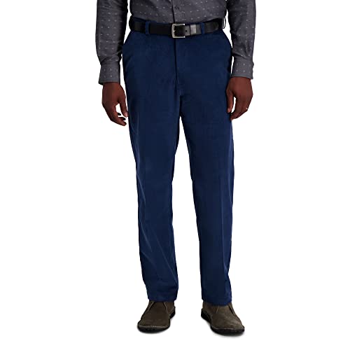 Pantalon velours côtelé extensible Haggar pour homme - Coupe classique, bleu cadet, 44x32