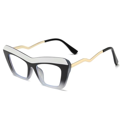 Lunettes carrées colorées pour femmes et hommes look rétro punk transparent C6