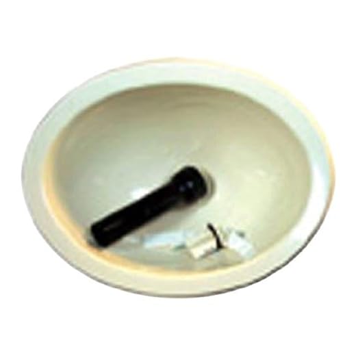LaSalle Bristol 16 156PP 10" x 13" Ivory Oval Lavatory with Co Plug