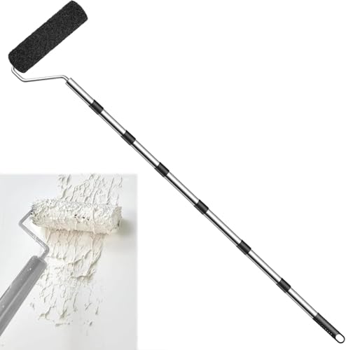 Spachtelwalze - Spachtel Rolle - 23cm Rolle für Spachtelmasse - Beschichtungsroller für Spachtelmasse Spezialwalze für Spachtelmasse Premium Nylon-Rolle für Spachtelmasse mit Bügel