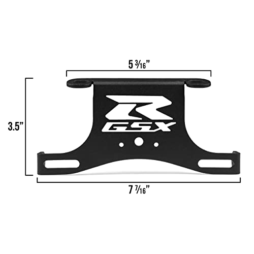 Krator 2006 2007 2008 2009 2010 Suzuki Gsxr 600/750 Fender Eliminator License Plate Holder Tidy Tail Billet Aluminum Motorcycle Black #TOP5