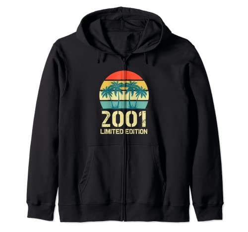 Camisetas de cumpleaños vintage 2001 para mujer divertidas cumpleaños 2001 Sudadera con Capucha