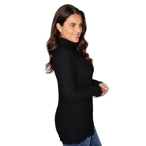 Image of SNO SKINS Dream Catcher Long Sleeve Top with Lettuce Edge