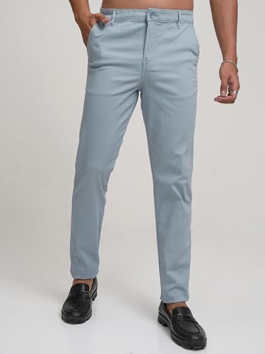 Image of Highlander Men's Slim-Fit Chinos | Stretchable & Stylish | Smart Casual Essential | All-Day Comfort & Versatility | Trouser for Men | Men Trousers | Chino Pant