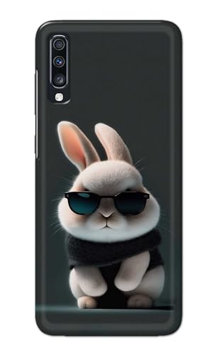Image of PRINTFIDAA Printed Hard Back Cover Case for Samsung Galaxy A70 | Samsung Galaxy A70s Back Cover (Cool Baby Rabbit) -112