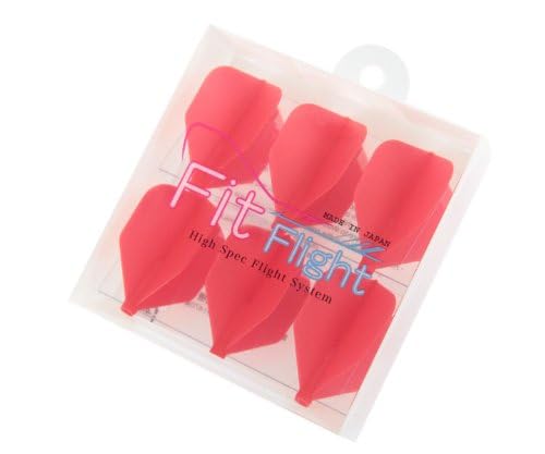 Amazon.com: Cosmo Darts Flight Fit Flight Shape Red 6 Pack