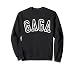 Gaga Grandma Appreciation For Mother's Day Unisex-Adults Black Small Classic Long Sleeve Regular Fit Cotton Sweatshirt