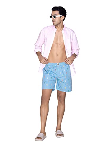 Image of XYXX Men's Surf & Pace Super Combed Cotton Boxer Shorts (Pack of 2)