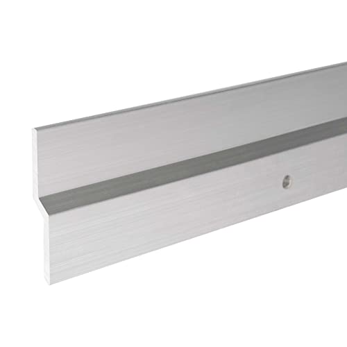Image of Outwater 46 inch Length 2 Pack Mill Finish Aluminum Z Panel Hanger Clip with Holes