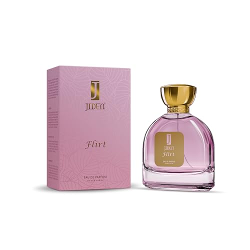 Image of JIDEN Luxury Flirt Women Eau De Parfum 100ml with Jasmine, Peony & Freesia Notes | Perfume For Woman - Aqua & Woody Long Lasting Smell -Gift for Valentine's Day | Gift For Girls, Women, Love