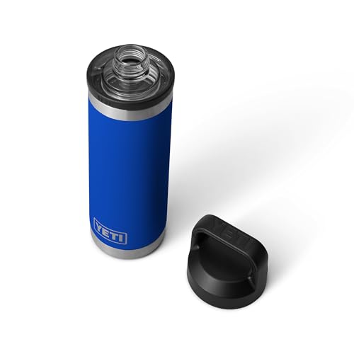 Image of YETI Rambler 18 oz Bottle, Leakproof, Vacuum Insulated, Stainless Steel with Chug Cap, Royal Blue