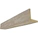 Ekena Millwork BMSD2C0100X040X192WH 2-Sided (L Sandblasted Endurathane Faux Wood Ceiling Beam, 10"W x 4"H x 16