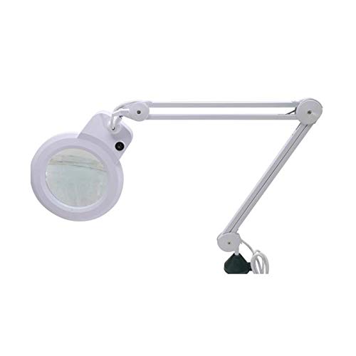 Preisvergleich Produktbild LED Lupenleuchte 3 Dio 17cm Glaslinse mit Schutzdeckel 650 lumen lupenlampe Arbeitsleuchte