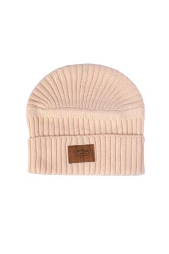 Bonnet homme Timberland tricot côtelé chaud hiver avec revers