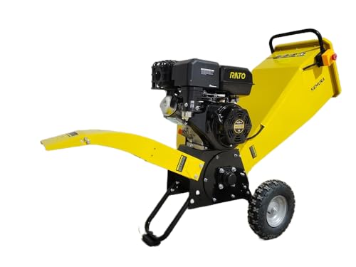 Nemura - Trituradora vegetal y ramas térmicas (420 cc, serie pesada, capacidad de 100 mm, doble sistema de molienda, botón de parada de seguridad, calidad profesional, marca francesa