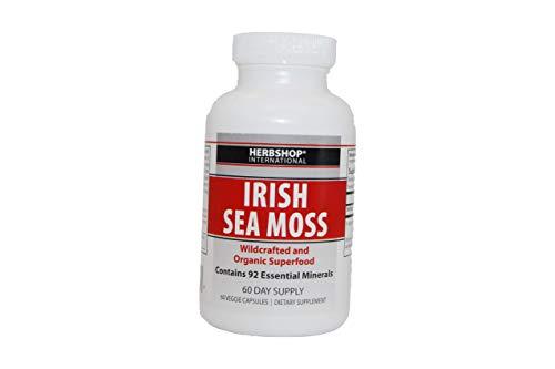 Irish Sea Moss Irish Sea Moss Organic Sea Moss Capsules 750mg per Capsule. Sea Moss Wildcrafted and Organic Superfood