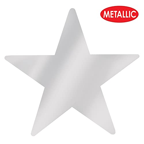 Beistle Cutouts Party Decorations, Silver #TOP2